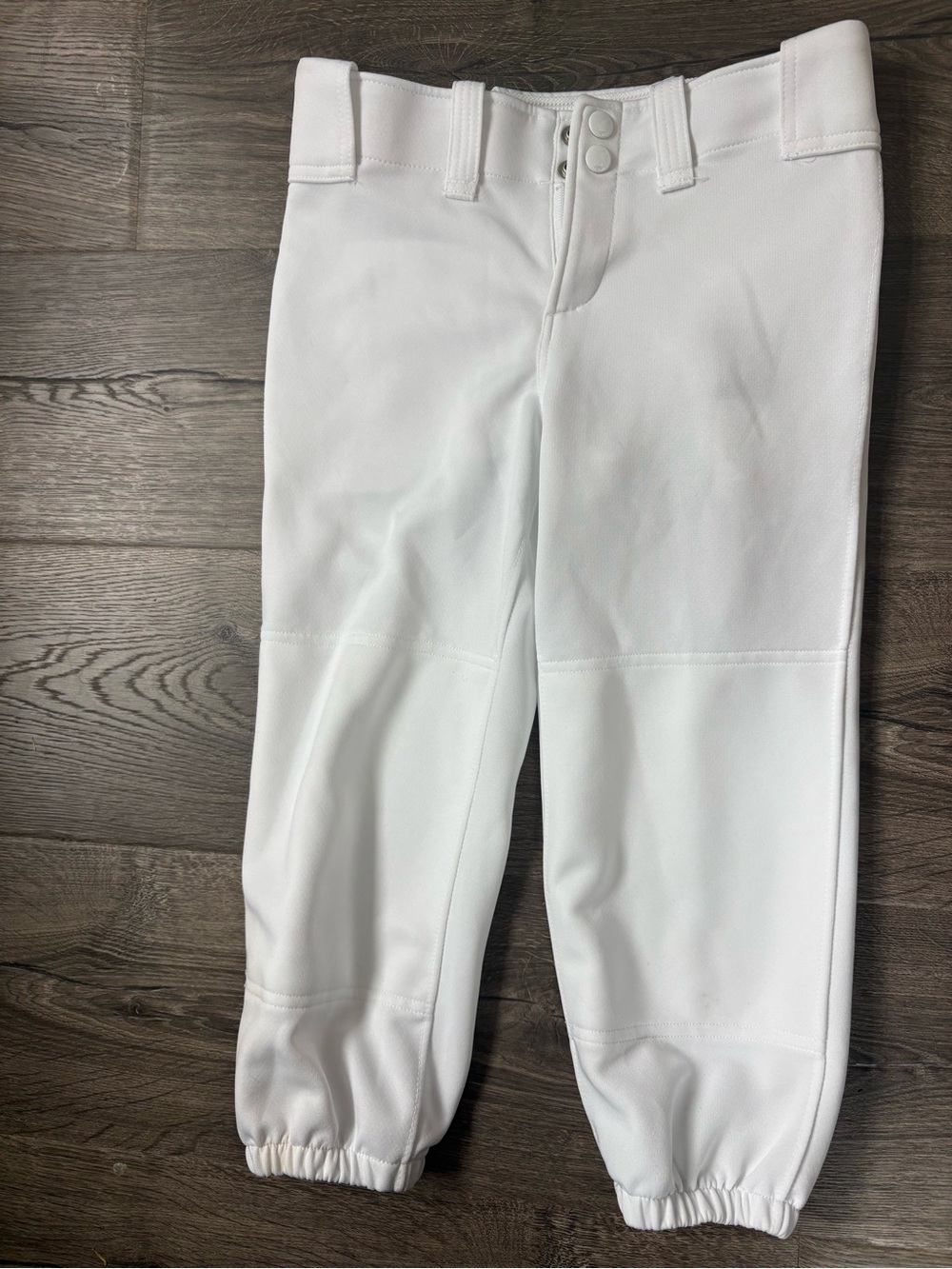 Kids White Softball Pants Youth Large